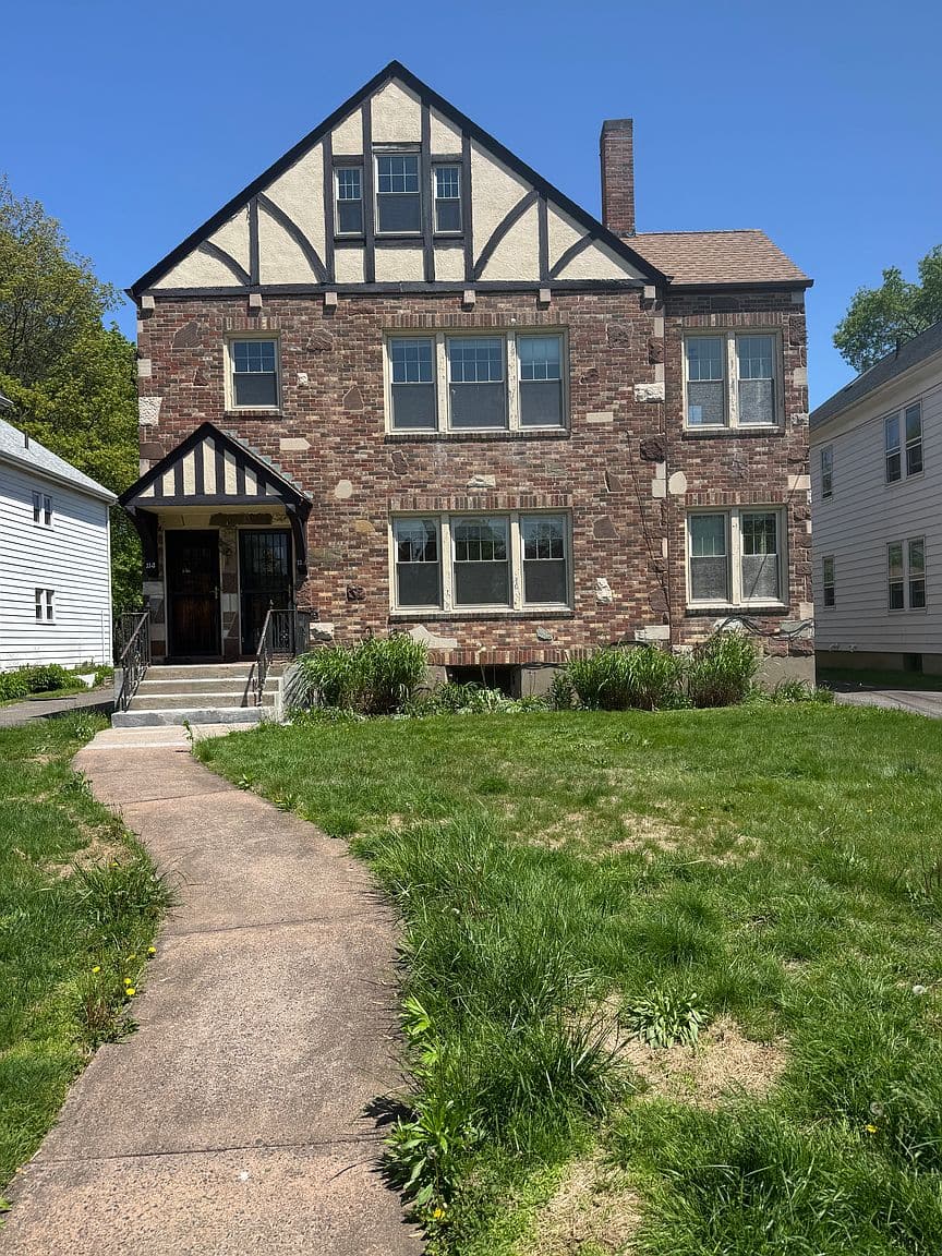 Staircase in the upper apartment on Ardmore Rd in West Hartford.